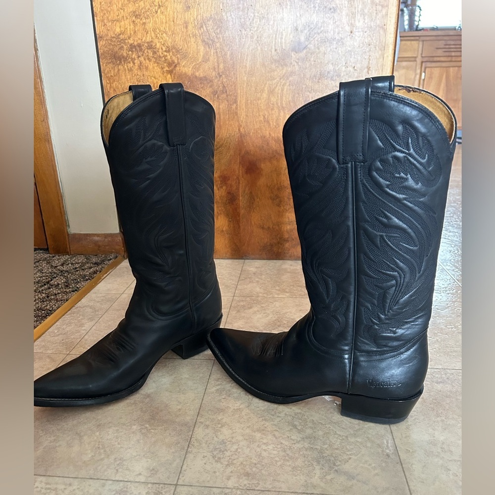 Mezcalero Black Leather Men's Boots